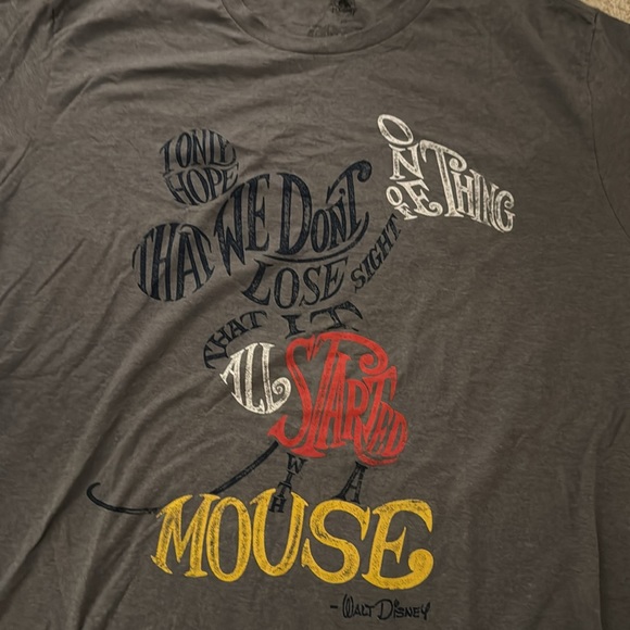 Mickey Mouse Men’s Disney Shirt in Dark Gray - Picture 4 of 4